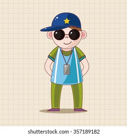 hip hop dancer theme elements