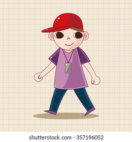 hip hop dancer theme elements