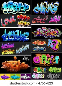 Hip hop graffiti crime art