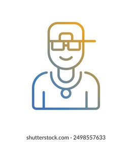 Hip Hop icon vector stock illustration