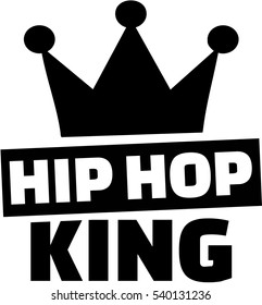 Hip hop king with crown