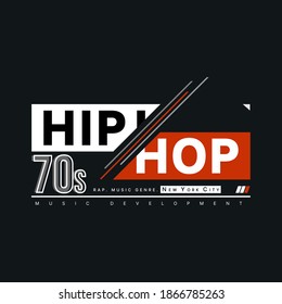 Hip Hop lettering, stylish typography slogan for t-shirts design, clothing, hoodies, etc. Vector print, typography, poster. Global swatches.