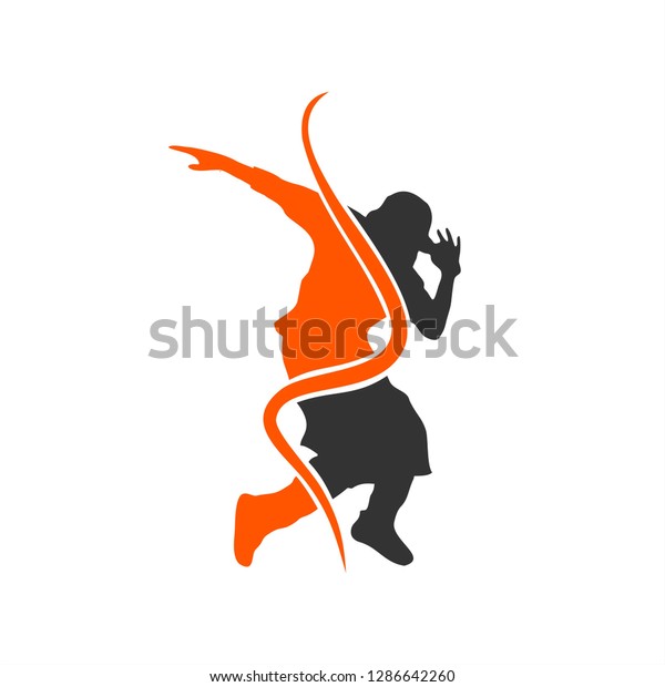 Hip Hop Logo Design Inspiration Dancer Stock Vector Royalty Free