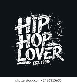 Hip hop lover vector illustration design