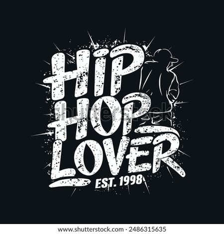 Hip hop lover vector illustration design