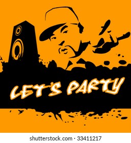 hip hop party background