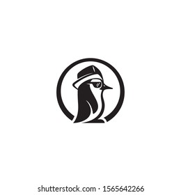 Hip Hop Penguin logo / icon design