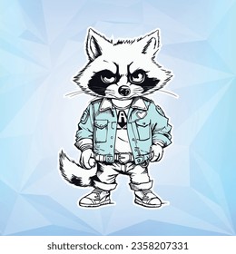 The Hip Hop Raccoon and His Denim Jacket