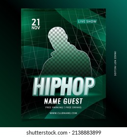 Hip hop retro flayer template