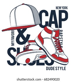 HIP HOP STREET STYLE ELEMENTS VECTOR ILLUSTRATION