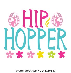 Hip Hopper T-shirt And SVG Design, vector File.