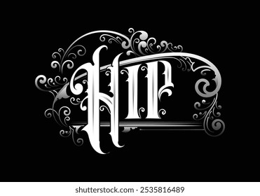 HIP lettering custom style design