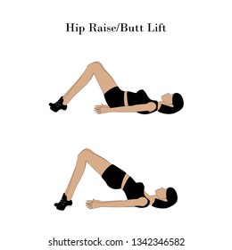 Hip raise butt lift exercise workout