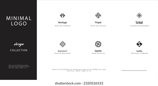 Hip and Trendy Logo Collection Stylish Icons for Web and Business