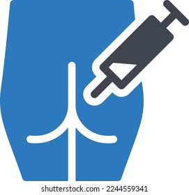 hip Vector illustration on a transparent background. Premium quality symmbols. Glyphs vector icons for concept and graphic design.