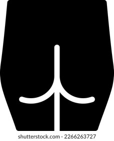 hip Vector illustration on a transparent background. Premium quality symmbols. Glyphs vector icons for concept and graphic design. 
