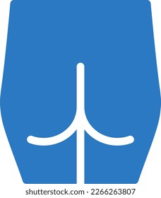 ilustración de hip vector en un fondo transparente. Símbolos de calidad superior. Iconos vectoriales de glifos para diseño de conceptos y gráficos. 
