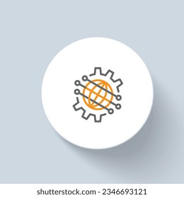 HIPAA Compliance Cloud Hosting icon vector design