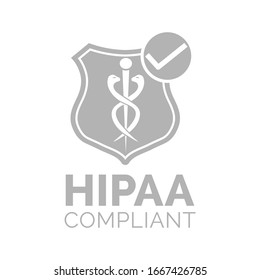 HIPAA Compliance Health Logo Icon