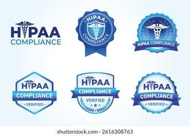 Hipaa compliant symbol icon illustration. Checkmark icon. Vector design. Logo symbol