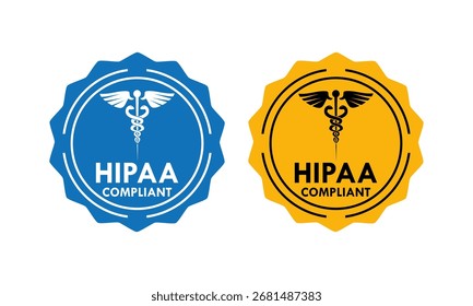 Ilustración de Plantilla de logotipo de diseño certificado HIPAA Complient