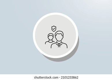 HIPAA experts partner icon vector design