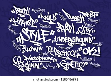 Hiphop Font Graffiti Tags