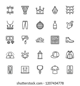 Hiphop Icons Set 