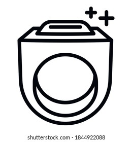 Hiphop ring icon. Outline hiphop ring vector icon for web design isolated on white background
