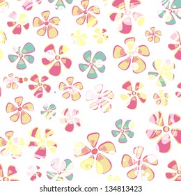 Hippie colorful flower background. Vector design.