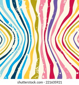 Hippie Colorful striped pattern background. Vector illustration