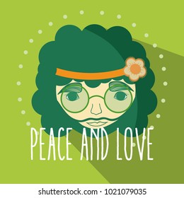 Hippie cute cartoon