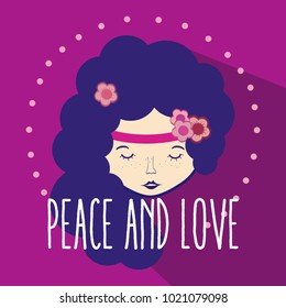 Hippie cute cartoon