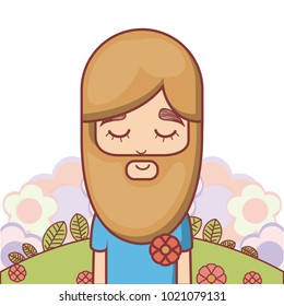 Hippie cute cartoon