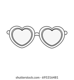 hippie glasses icon
