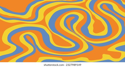 Hippie groovy psychedelic wave, great design for any purposes. 