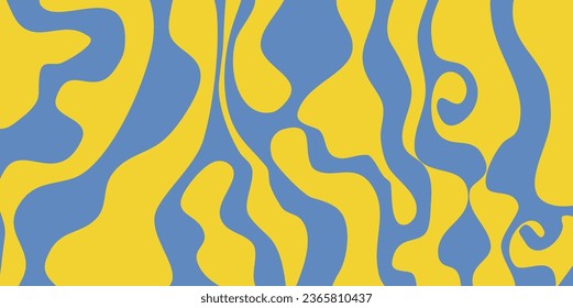 Hippie groovy psychedelic wave, great design for any purposes. 