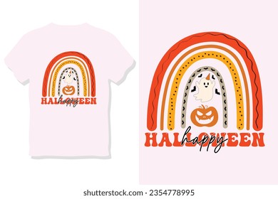 hippie halloween, Retro Halloween SVG T shirt Design
