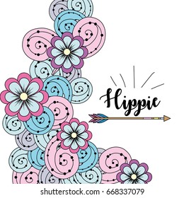 hippie icon design