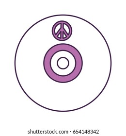 hippie long play icon