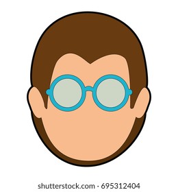 Hippie man cartoon