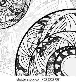 Hippie ornament. Abstract background.