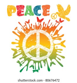 hippie peace symbol