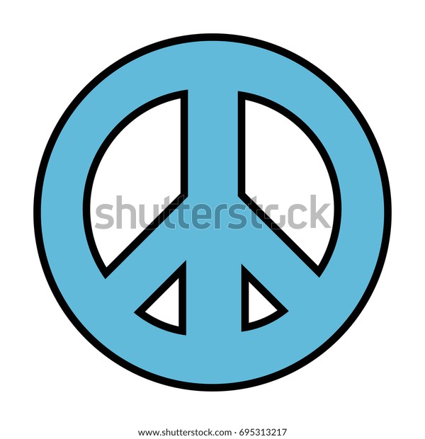 Hippie Peace Symbol Stock Vector Royalty Free 695313217 Shutterstock 8529