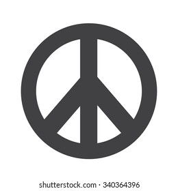 Hippie Peace Symbol icon illustration