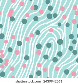 Hippie Repetitive Summer Beautiful Paint Pattern. Colorful Seamless Color Simple Textile, Seamless Texture. Black Repeated Abstract Beauty Ornament Art. 