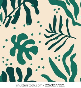 Hippie Seamless Contemporary Bloom Scribble Art. Purple Repetitive Doodle Jungle Leaves, Seamless Print. Black Repeated Color Tree Template Vector. 