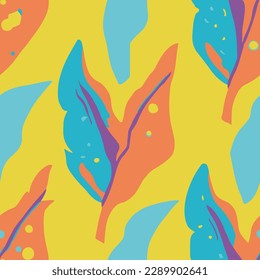 Patrón de forma de árbol contemporáneo sin costura Hippie. El Estilo Moderno Del Verano Rosa Seamless, El Entorno Sin Marea. Diseño de pintura de follaje repetitivo púrpura. 