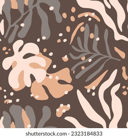 Hippie Seamless Creative Beautiful Scribble Art. Vibrant Repetitive Abstract Tropic Invitation, Seamless Design. Blue Endless Doodle Simple Decor Texture. 