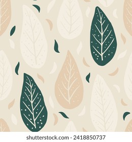 Decoración Hippie Sin Precedentes Ilustración Moderna. Plantas Verdes De Verano Sin Verdadero, Papel De Techo Sin Marea. Oscuro y Continuo Fondo Ornamento Orgánico Doodle. 